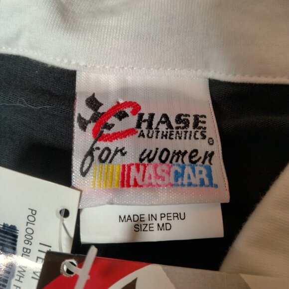 NASCAR Chase Authentics Dale Jarrett Polo Shirt Medium Vintage Y2K Race Racing - Picture 7 of 16